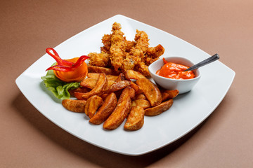 Crispy chicken strips