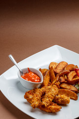 Fried crispy chicken