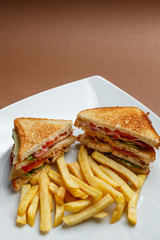 Delicious club sandwich