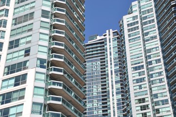 Fototapeta na wymiar High rise residential buildings