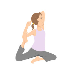 ヨガをする女性