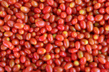 Red cherry tomatoes.