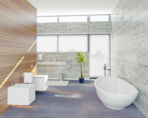 modern bathroom (3d concept)
