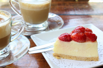 Strawberry cheesecake.