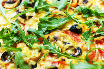 baked pizza