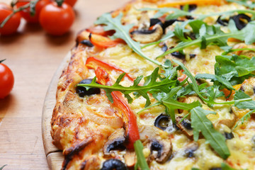 baked pizza