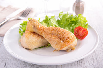 grilled chicken leg