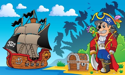 Pirate on coast theme 3 © Klara Viskova