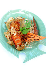 fried mantis shrimp