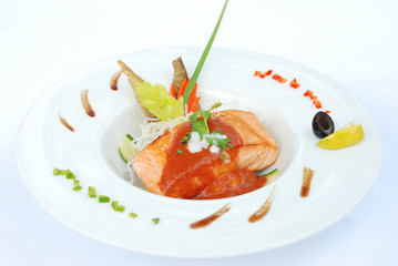 Salmon steak