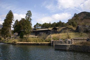 Fototapeta premium Sekisho ruins, Hakone, Japan