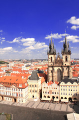Fototapeta premium Old Town Square, Tyn Church, Prague