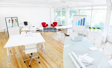 Empty Clean Office and Board Room