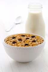 Delicious muesli breakfast