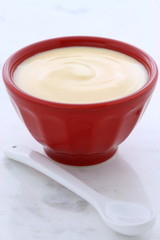 Fresh peach yogurt