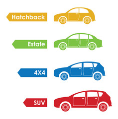 car set silhouette graphics