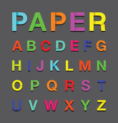 paper alphabet text