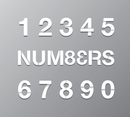 paper number background