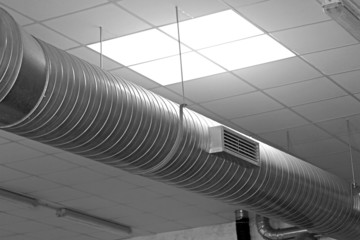 metal tube for the air-conditioning of a large industrial comple