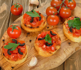 Toast with tomato
