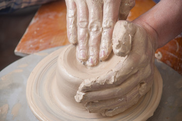 Hands of a potter