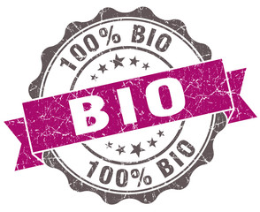 Obraz premium Bio violet grunge retro vintage isolated seal