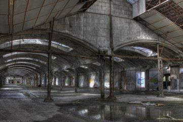 hangar apres la pluie