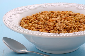 Delicious organic chunky granola cereal