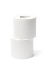 Two Toilet Paper Rolls - With Clipping Path