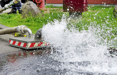 Hydrant spülen - Trinkwasserleitung Spülung