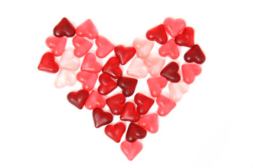 candy sweet hearts as valentine background