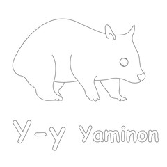 Y for Yaminon Coloring Page