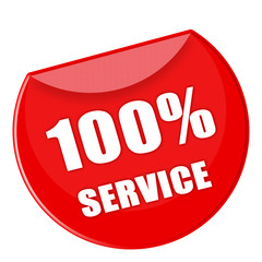Button Service in rot - g792