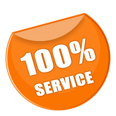 Button Service in orange - g793