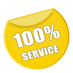 Button Service in gelb - g794