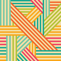 Abstract seamless pattern. Colored intersecting lines.