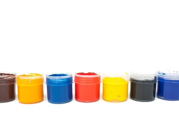 Jars with gouache