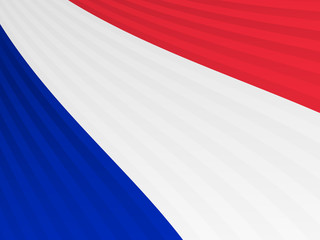 Abstract blue white red stripes flag