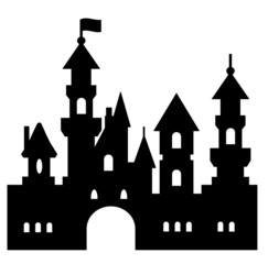 Obraz premium Château de parc d'attraction