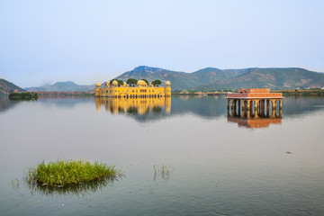 Water Palace (Jal Mahal) in Man Sagar Lake. Jaipur, Rajasthan, I