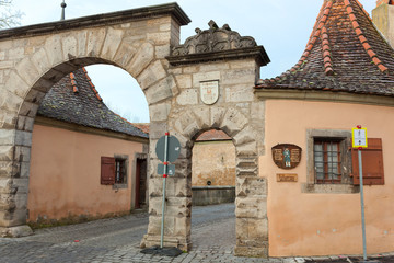 Fototapeta na wymiar Zamkowa wieża z Rothenburg ob der Tauber