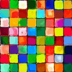 Fototapeta na wymiar Abstract rainbow color tiles mozaic background