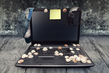 Sommerfeeling auf dem Laptop