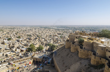 Fototapeta na wymiar Jaisalmer from above