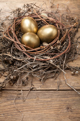 Golden eggs in the nest