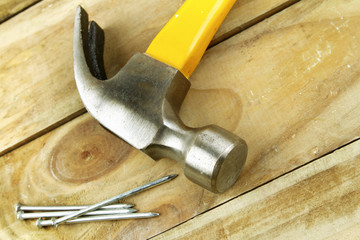 Hammer and nails