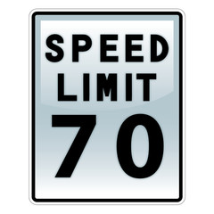 speed limit road and traffic sign