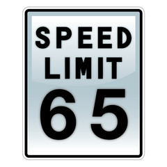speed limit road and traffic sign