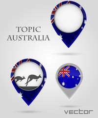 Topic AUSTRALIA  Map Marker
