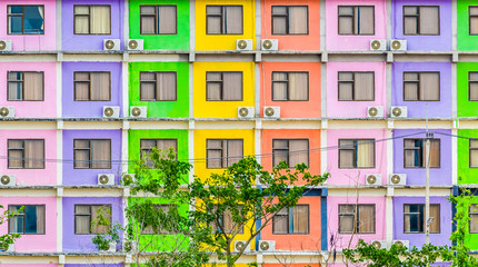 Fototapeta premium Colorful windows background